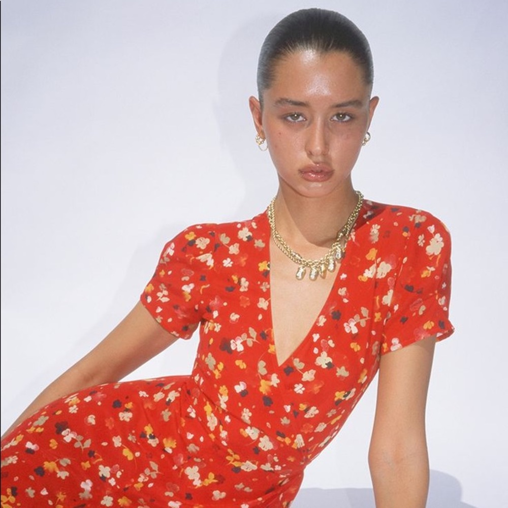THE TEALE in Rouge Fleur size M NWT